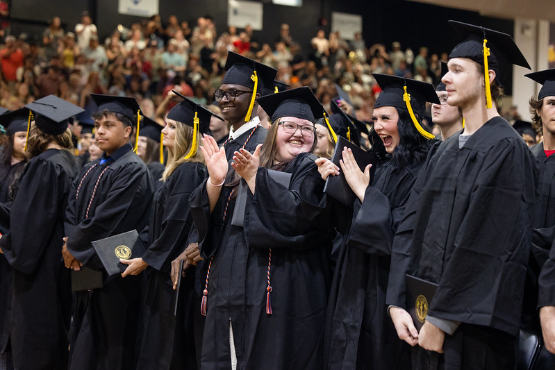 Photo of graduates at commencement