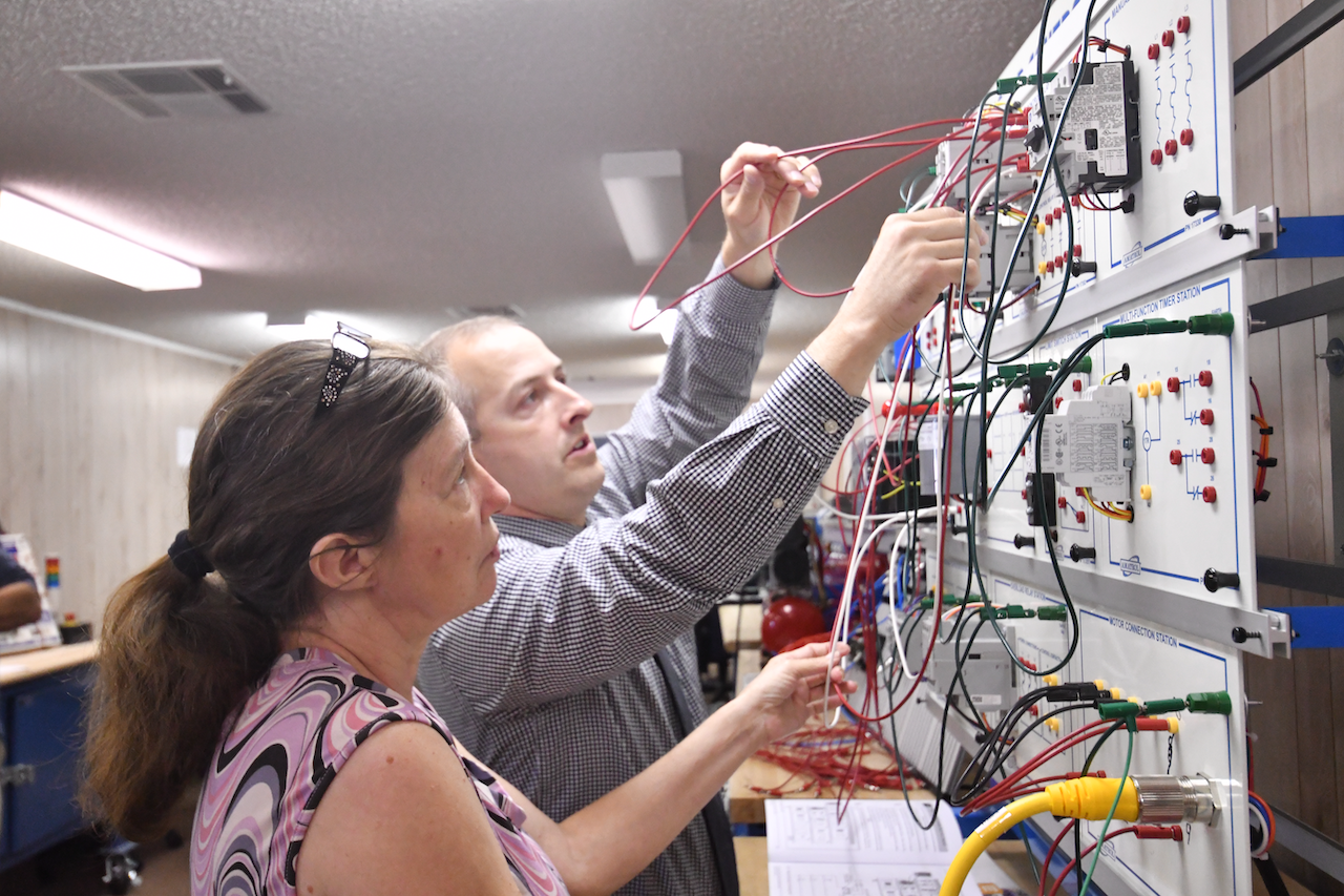 Photo of student in Industrial Maintenance Class