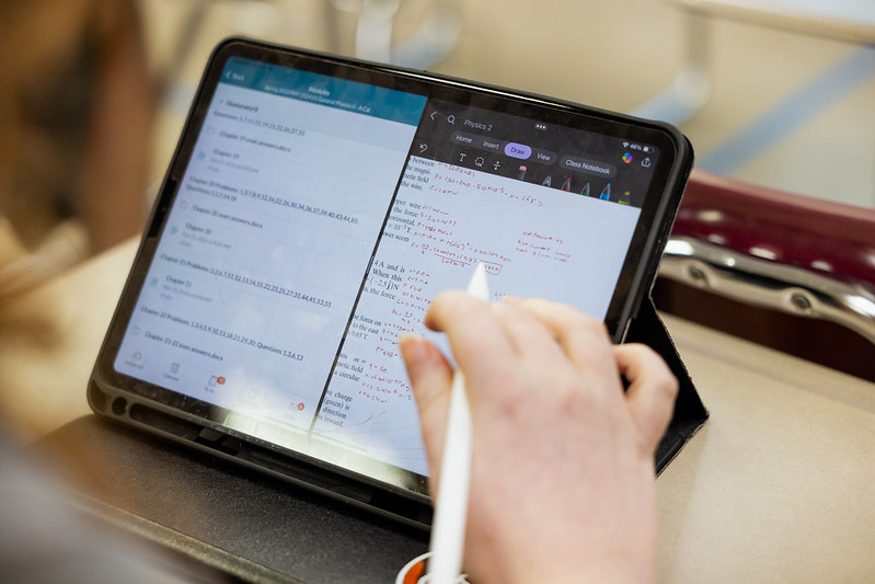 Photo of person using an iPad