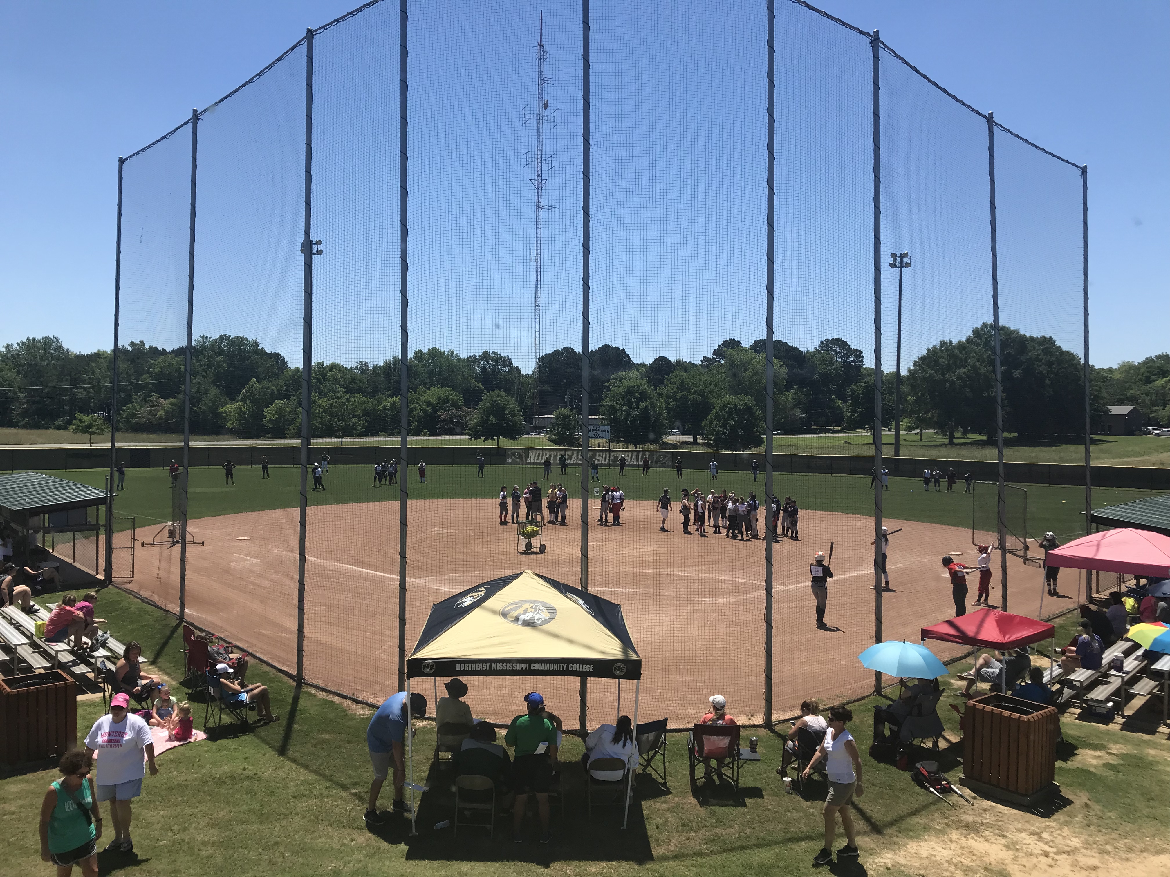 Photo of softball camp