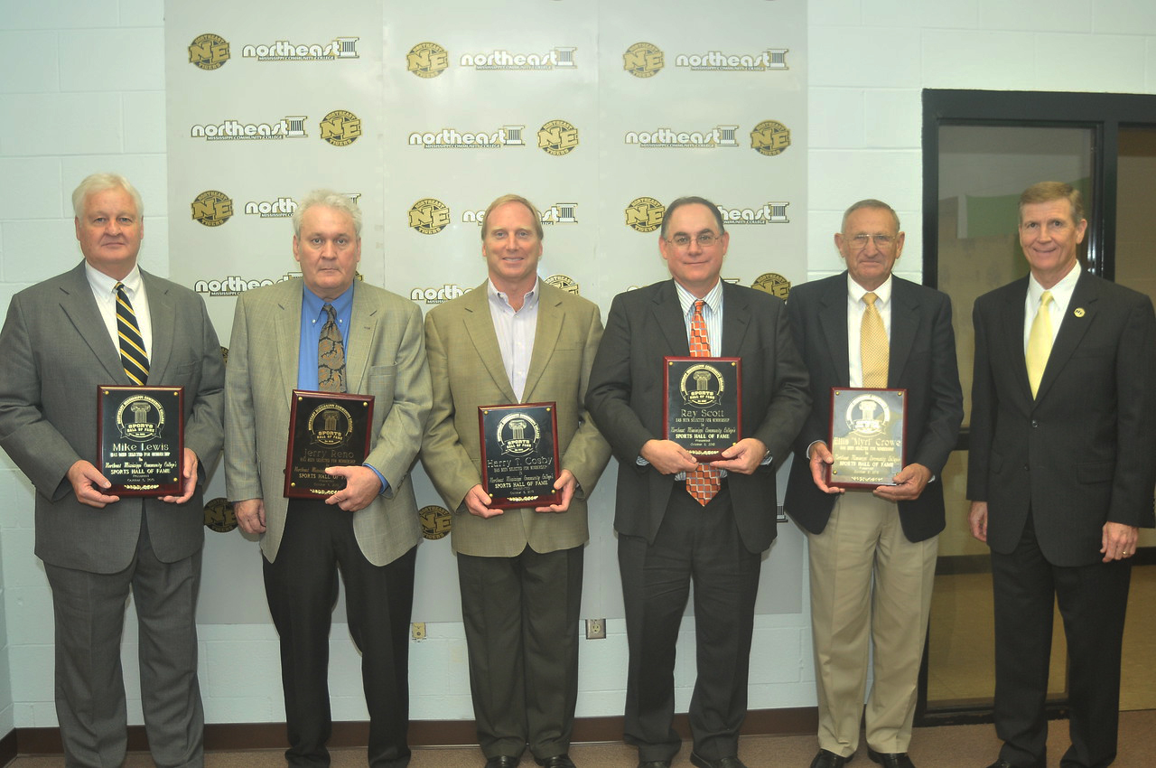 Inductee Mike Lewis, Inductee Jerry Reno, Inductee Harry Cosby, Inductee Ray Scott, Inductte Myrl Crow, Ricky Ford