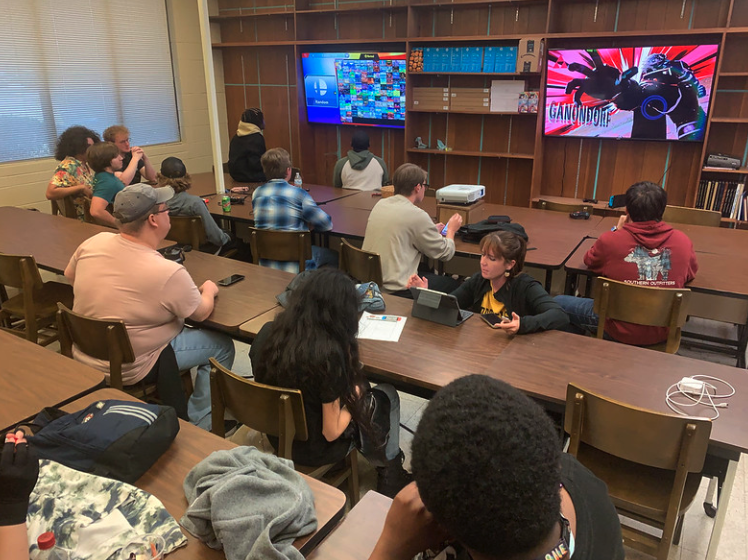 esports students playing smash bros