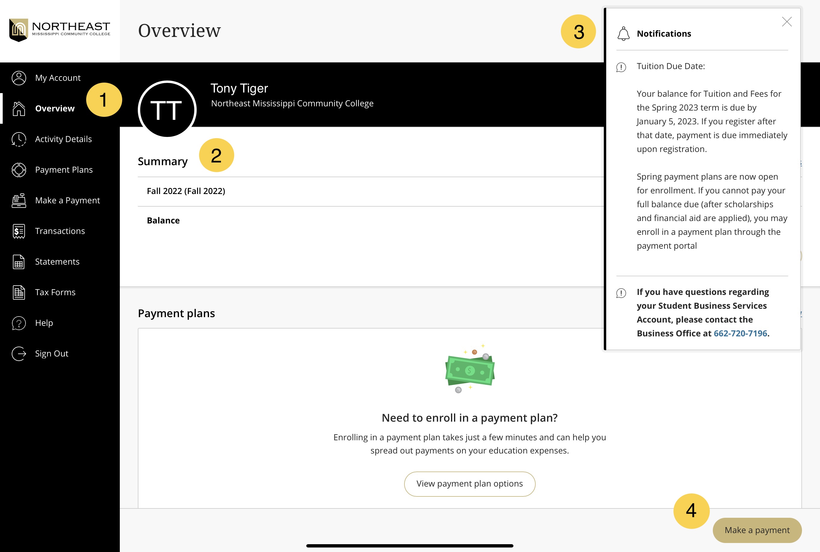 Transact Payment Screen