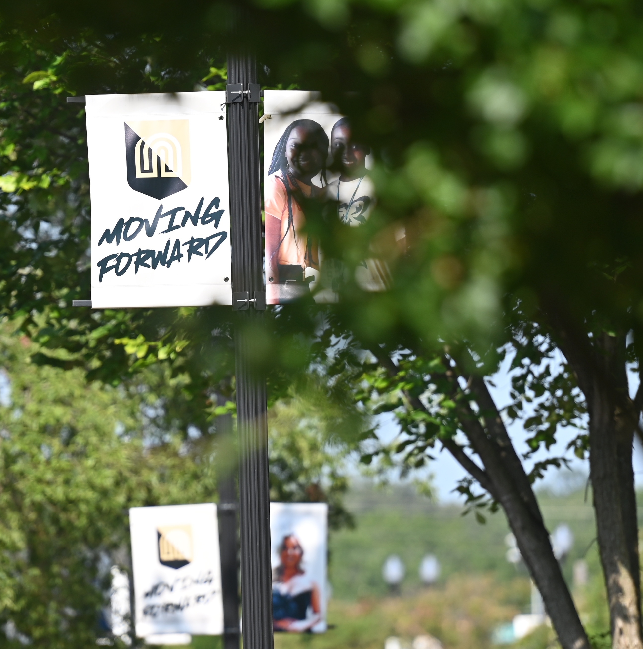 Northeast Boulevard Banner with text Moving Forward
