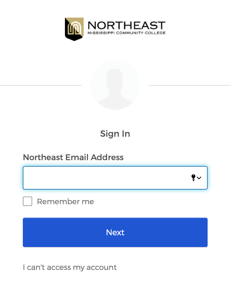 Okta Sign In Screen