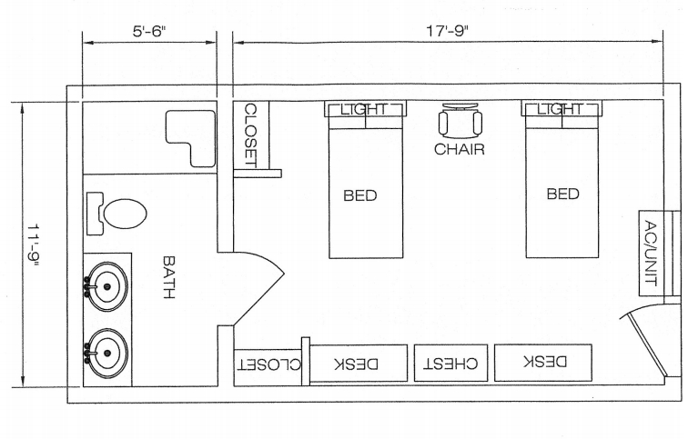 Mississippi Hall Floor Plan