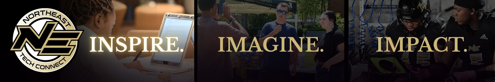 Inspire. Imagine. Impact. The word Inspire is highlighted.